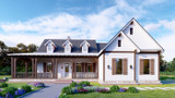Farmhouse House Plan - Mark Harbor 68916 - Front Exterior