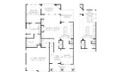 European House Plan - Englemoore B 72485 - 1st Floor Plan