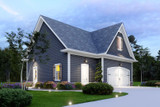 Farmhouse House Plan - Amicalola C 76706 - Left Exterior