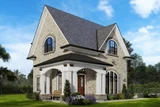 European House Plan - Cagle 77982 - Rear Exterior