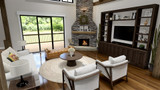 Craftsman House Plan - Sprucebow 82254 - Living Room