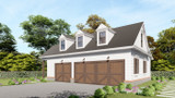 Farmhouse House Plan - Mark Harbor B 93114 - Right Exterior