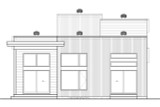 Contemporary House Plan - 95920 - Rear Exterior