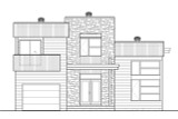 Contemporary House Plan - 95920 - Front Exterior