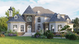 European House Plan - Brockton Hall 96009 - Front Exterior