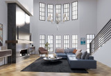 European House Plan - Brockton Hall 96009 - Living Room