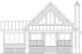 Craftsman House Plan - 28651 - Rear Exterior