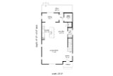 Contemporary House Plan - Hill Street 61666 - 1st Floor Plan Contemporary House Plan - Hill Street 61666 - 1st Floor Plan