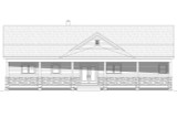 Ranch House Plan - Blue Ridge Lake 75203 - Front Exterior