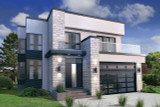 Contemporary House Plan - 75797 - Front Exterior