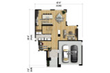 Contemporary House Plan - 75797 - 1st Floor Plan