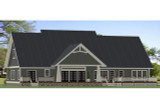 Secondary Image - Craftsman House Plan - Riverbend 77211 - Rear Exterior