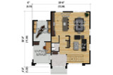 Contemporary House Plan - 83419 - 1st Floor Plan