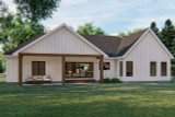 Farmhouse House Plan - Nashville 31816 - Rear Exterior