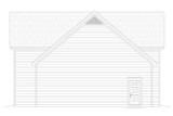 Secondary Image - Traditional House Plan - Greenbank  58452 - Left Exterior