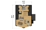 Secondary Image - A-Frame House Plan - 65143 - Basement Floor Plan