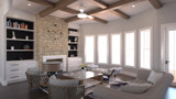 Traditional House Plan - Ashland Manor E 83842 - Living Room