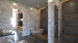 Traditional House Plan - Ashland Manor E 83842 - Master Bathroom