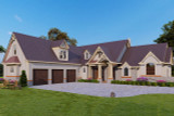 Craftsman House Plan - Woodfin Ridge 3 Car 46290 - Front Exterior