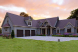 Craftsman House Plan - Woodfin Ridge 3 Car 46290 - Front Exterior