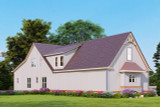 Craftsman House Plan - Woodfin Ridge 3 Car 46290 - Left Exterior