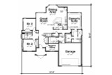 Traditional House Plan - Sinclair IV 85637 - 1st Floor Plan