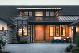 Ranch House Plan - Shearwater 54078 - Front Exterior
