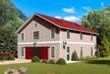 Country House Plan - Eastern Oak Barn 15528 - Front Exterior