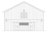 Country House Plan - Eastern Oak Barn 15528 - Rear Exterior