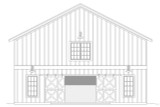 Country House Plan - Eastern Oak Barn 15528 - Front Exterior