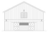 Country House Plan - Eastern Oak Barn 15528 - Rear Exterior