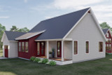 Country House Plan - Stoney Hill 88374 - Rear Exterior