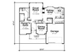 Traditional House Plan - Trenton II 72328 - 1st Floor Plan