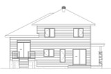 Contemporary House Plan - 64221 - Rear Exterior