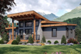 Modern House Plan - Sugar Top Mountain 64262 - Front Exterior