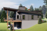 Modern House Plan - Sugar Top Mountain 64262 - Left Exterior