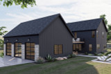 Farmhouse House Plan - Barton Creek 25902 - Right Exterior
