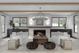 Secondary Image - Farmhouse House Plan - Barton Creek 25902 - Great Room