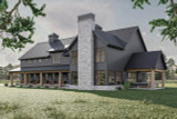 Farmhouse House Plan - Cottonwood Creek 27879 - Right Exterior