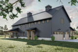 Farmhouse House Plan - Cottonwood Creek 27879 - Left Exterior