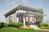 Secondary Image - Modern House Plan - Toccoa 92891 - Left Exterior