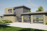 Contemporary House Plan - Goldenrod 44658 - Left Exterior