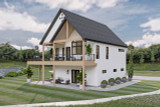 Cottage House Plan - Erskine Hills 10450 - Rear Exterior