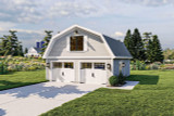 Farmhouse House Plan - Burke 45331 - Front Exterior