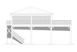 Traditional House Plan - Coffee Ridge RV Port 15077 - Left Exterior