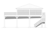 Traditional House Plan - Coffee Ridge RV Port 15077 - Right Exterior