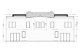 Contemporary House Plan - FC Modern Twin 72972 - Rear Exterior