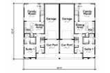 Contemporary House Plan - FC Modern Twin 72972 - 1st Floor Plan