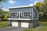 Contemporary House Plan - Birchwood 2 88315 - Front Exterior