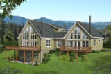 Craftsman House Plan - Lost Pine River 2 67994 - Rear Exterior